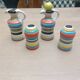Vinegar and oil set, salt shaker and pepper shaker.