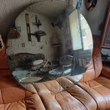 Italian round wall mirror from the 1960s.