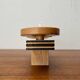 Mid-century wooden candlestick, 1960s