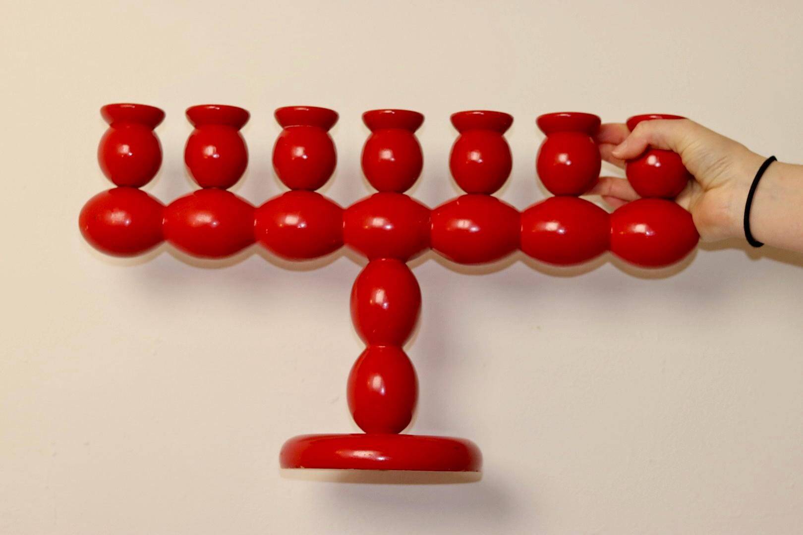 Candélabre suédois à fuseaux