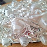 Vintage wall light, old textured glass light fixture, reading light