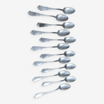 12 Small spoons – Silver plated