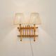 Sconce to 2 rattan fires, 1960/1970