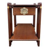 Bedside table, end table, wood, vintage, 80s