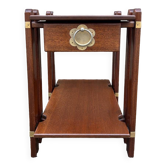 Bedside table, end table, wood, vintage, 80s