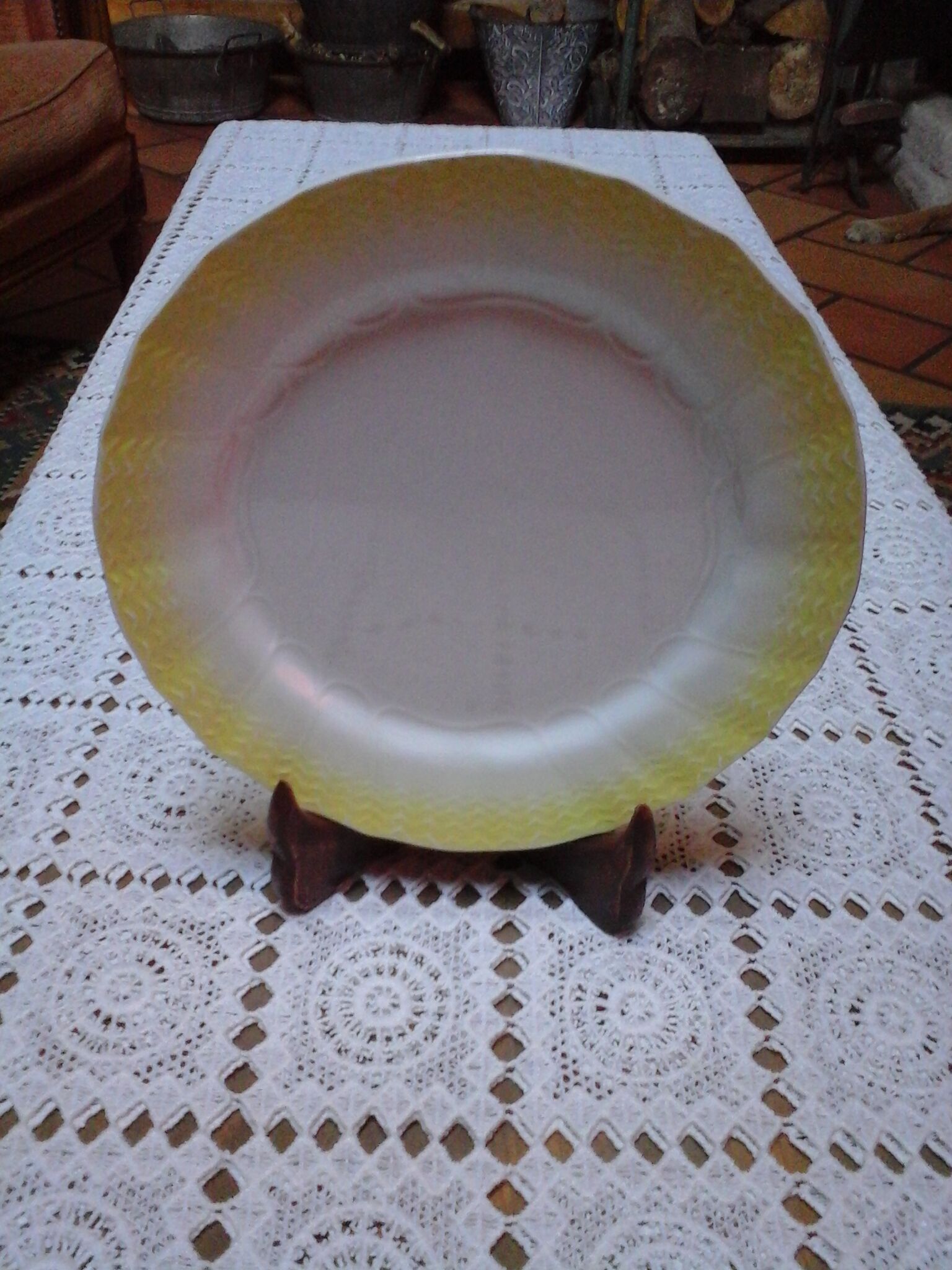 8 Sarreguemines dessert plates