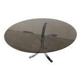 Vintage chrome dining table, 1970s