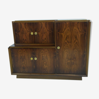 Buffet moderniste art déco palissandre Leleu Gauthier Poinsignon