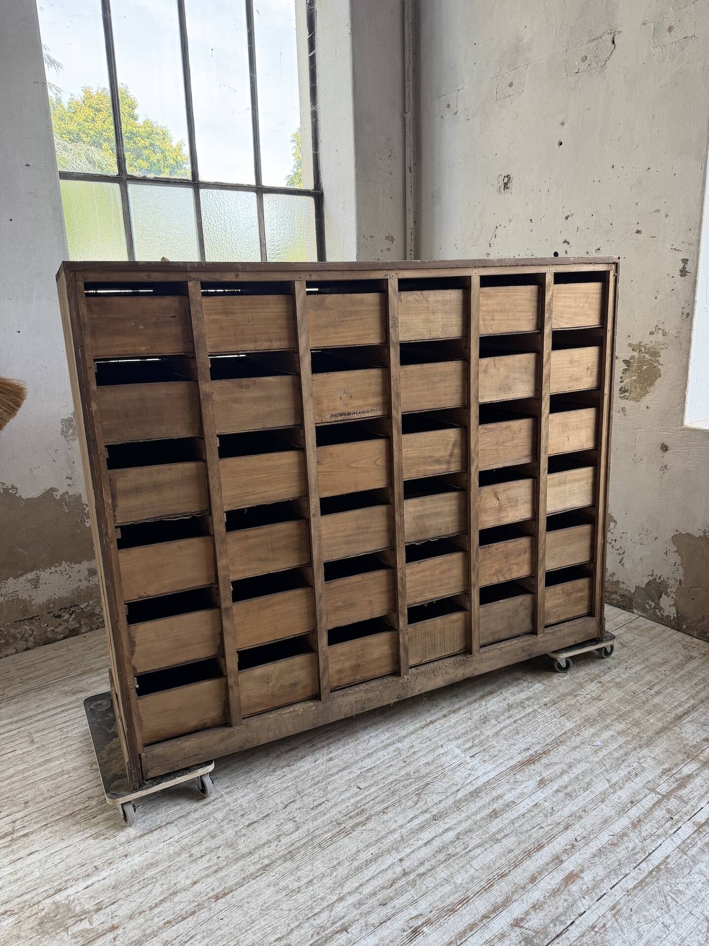 1950s pine workbench XL 160cm