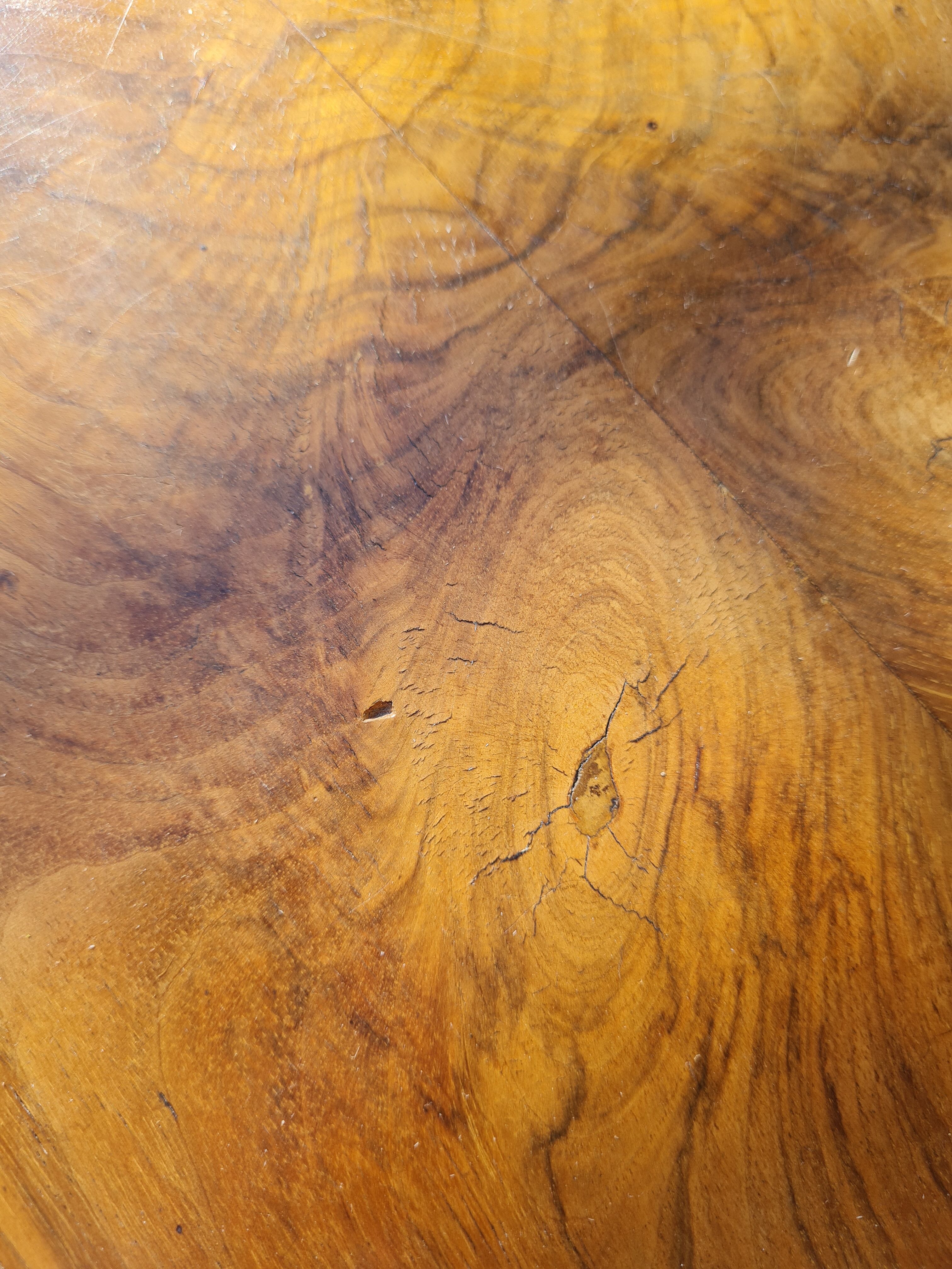 table wallet veneer wood 50s