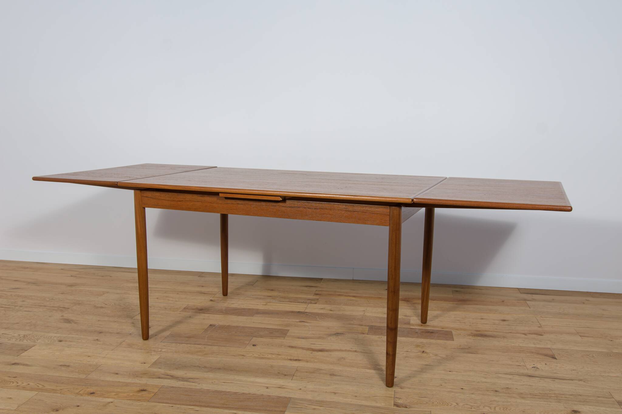 Mid Century Teak Extendable Dining Table, Denmark, 1960s