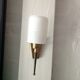 Wall light opaline and brass