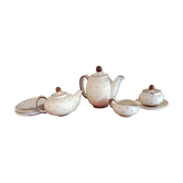 VVB Haldensleben ceramic coffee and tea service, Lotte pattern, 1950