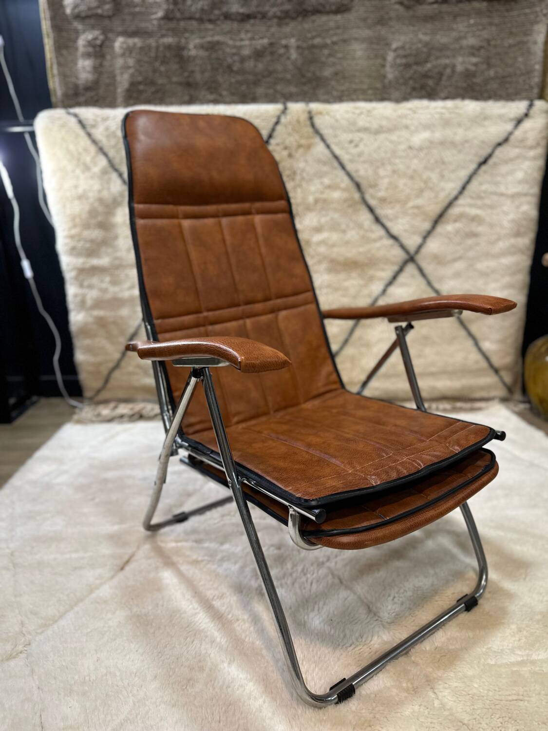 Vintage reclining armchair