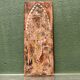 Bas-relief in terracotta, raw art, signed Christophe Jehan.