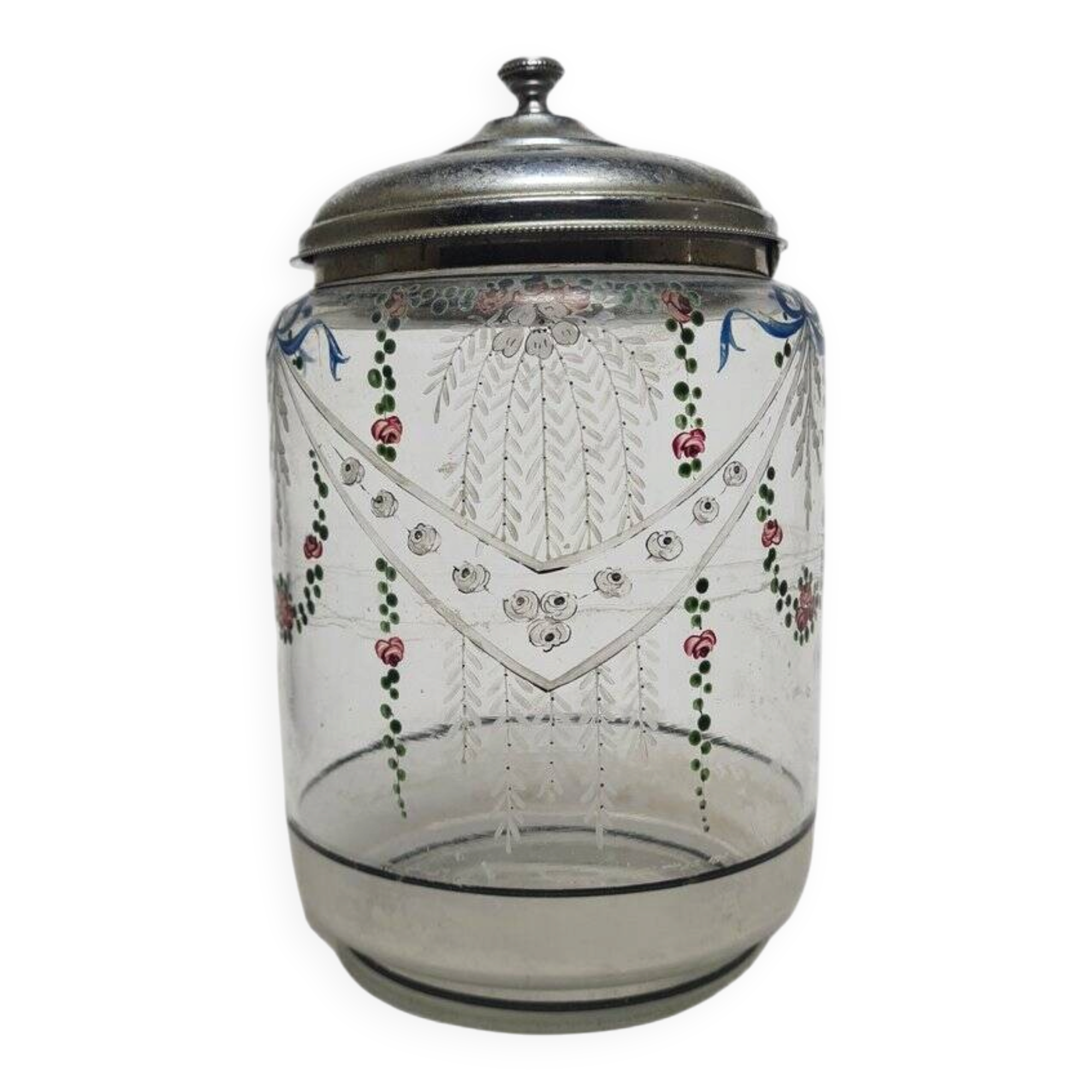 Danish Art Nouveau biscuit box, 1890s