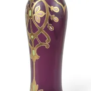 Art Nouveau vase in enamelled glass, Bohemia, 1900-1910