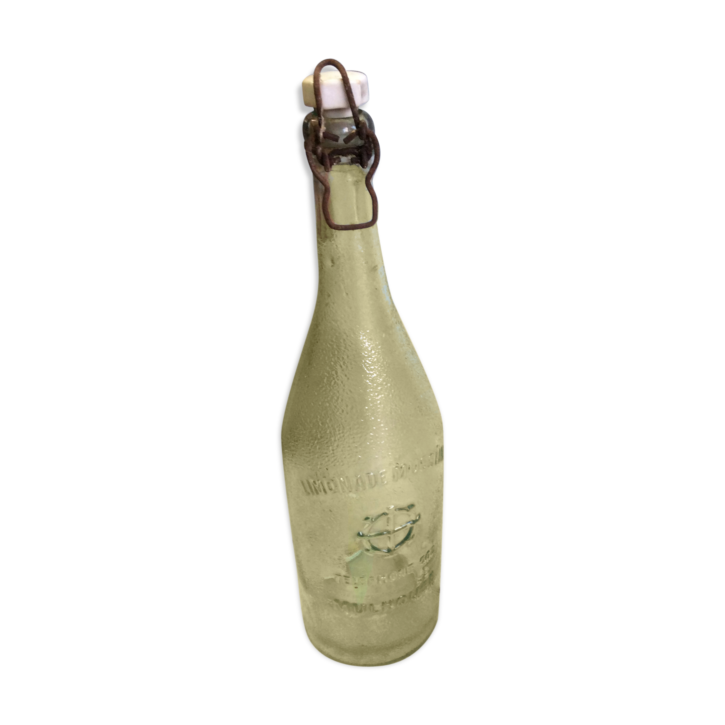 Vintage bottle lemonade mulhouse musslin