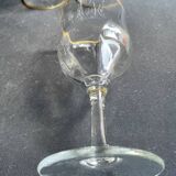 6 Verres à eau Daum putoisés or