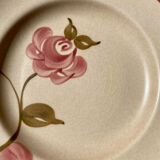 Pink Gien dessert plates