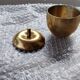 Tray or jewellery box in gilded brass