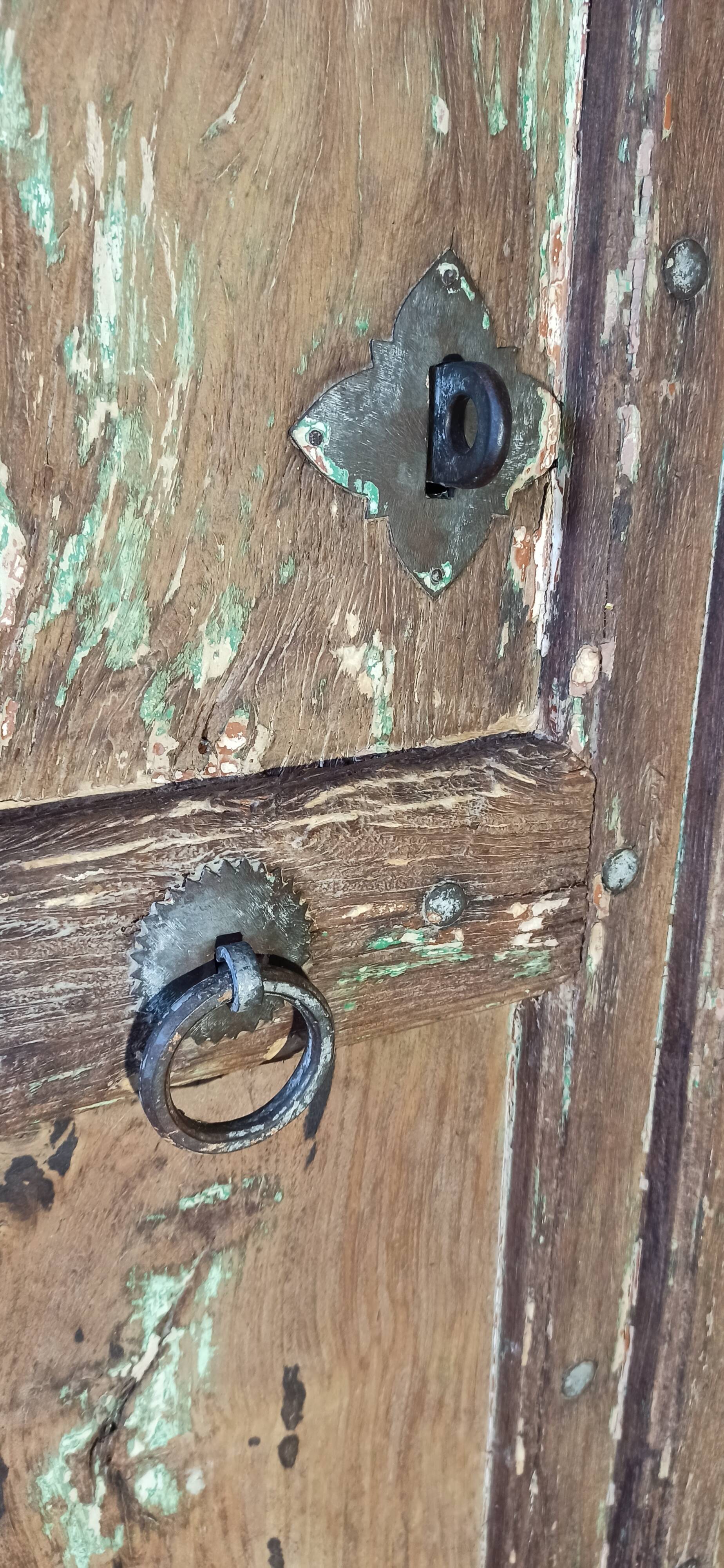 Old wooden door
