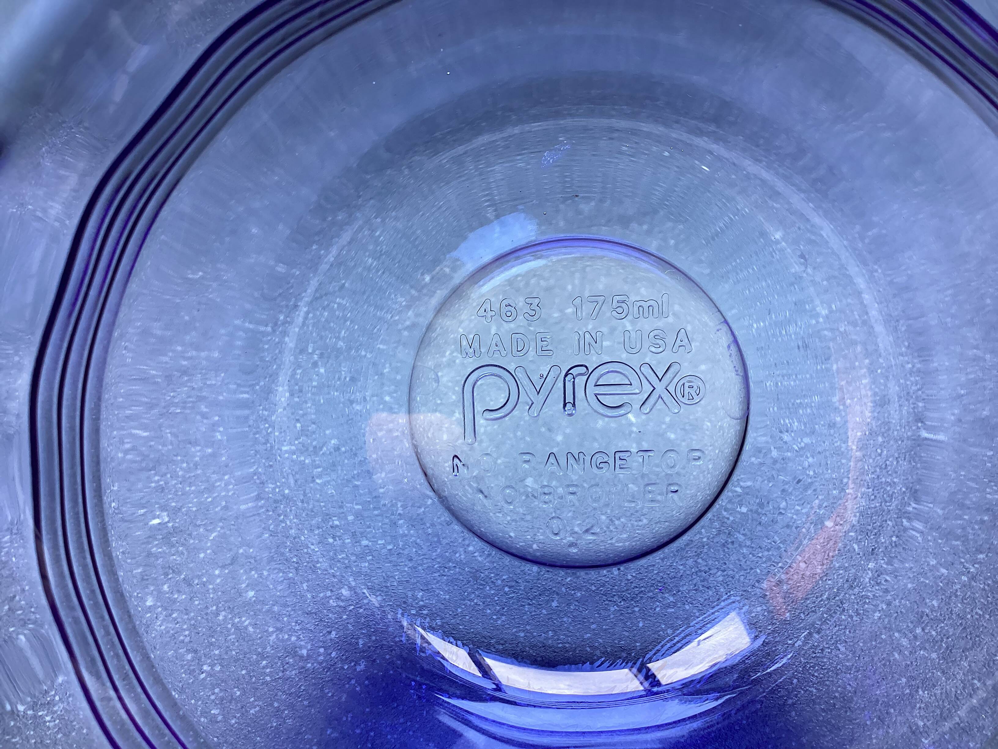 6 coupelles en verre Pyrex made in USA
