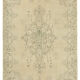 Handwoven unique anatolian beige carpet 212 cm x 300 cm