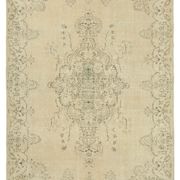 Tapis beige anatolien unique tissé à la main 212 cm x 300 cm