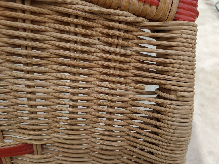 Vintage rattan armchair