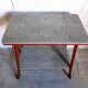 Vintage multifunction service / side table on wooden wheels 50 years 60