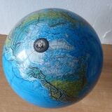 World map or terrestrial globe