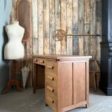 Oak half-minister's desk (renovated)