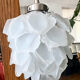 Lustre suspension en verre fleur vintage