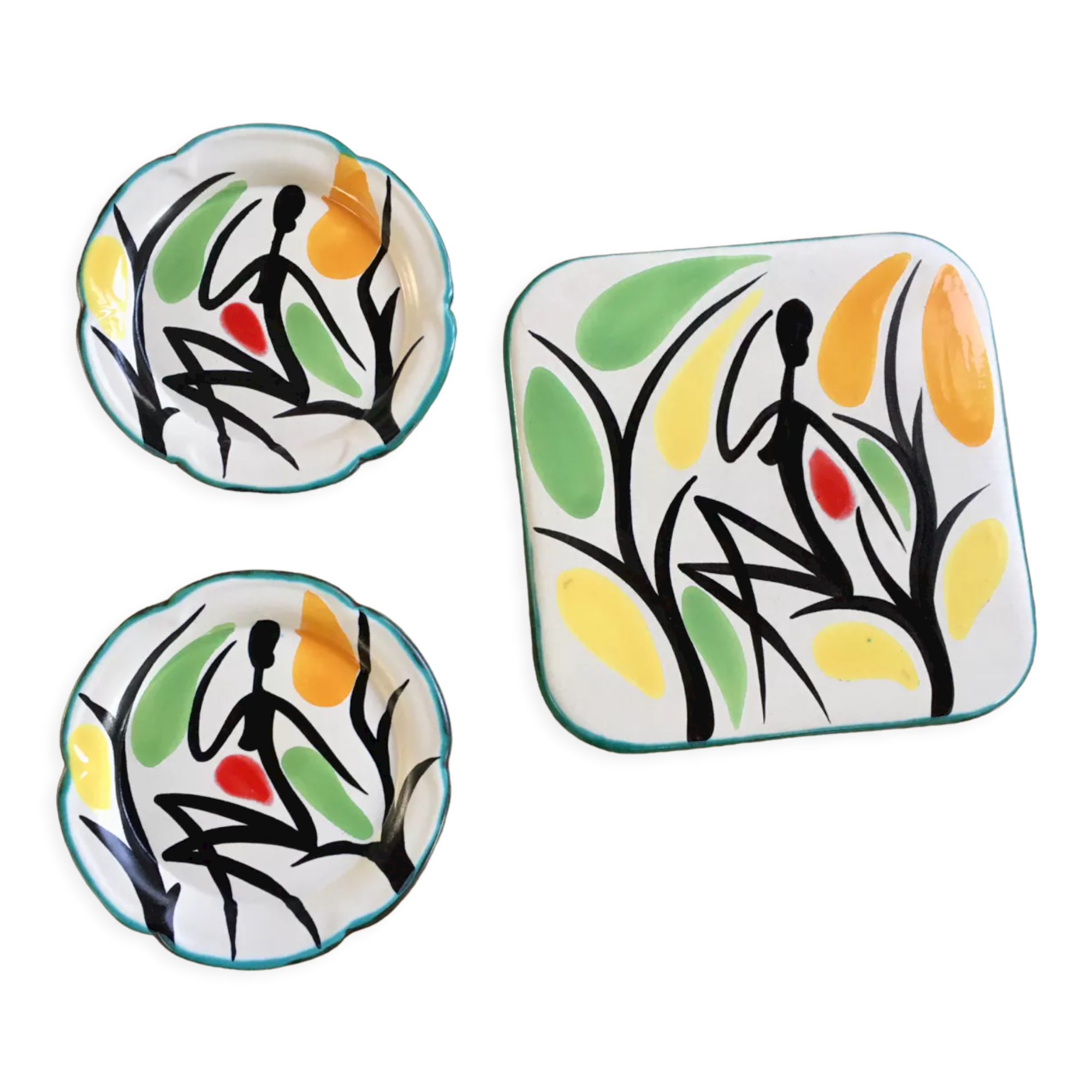 Ceramic trifle by Gabriel Fourmaintraux 1960s