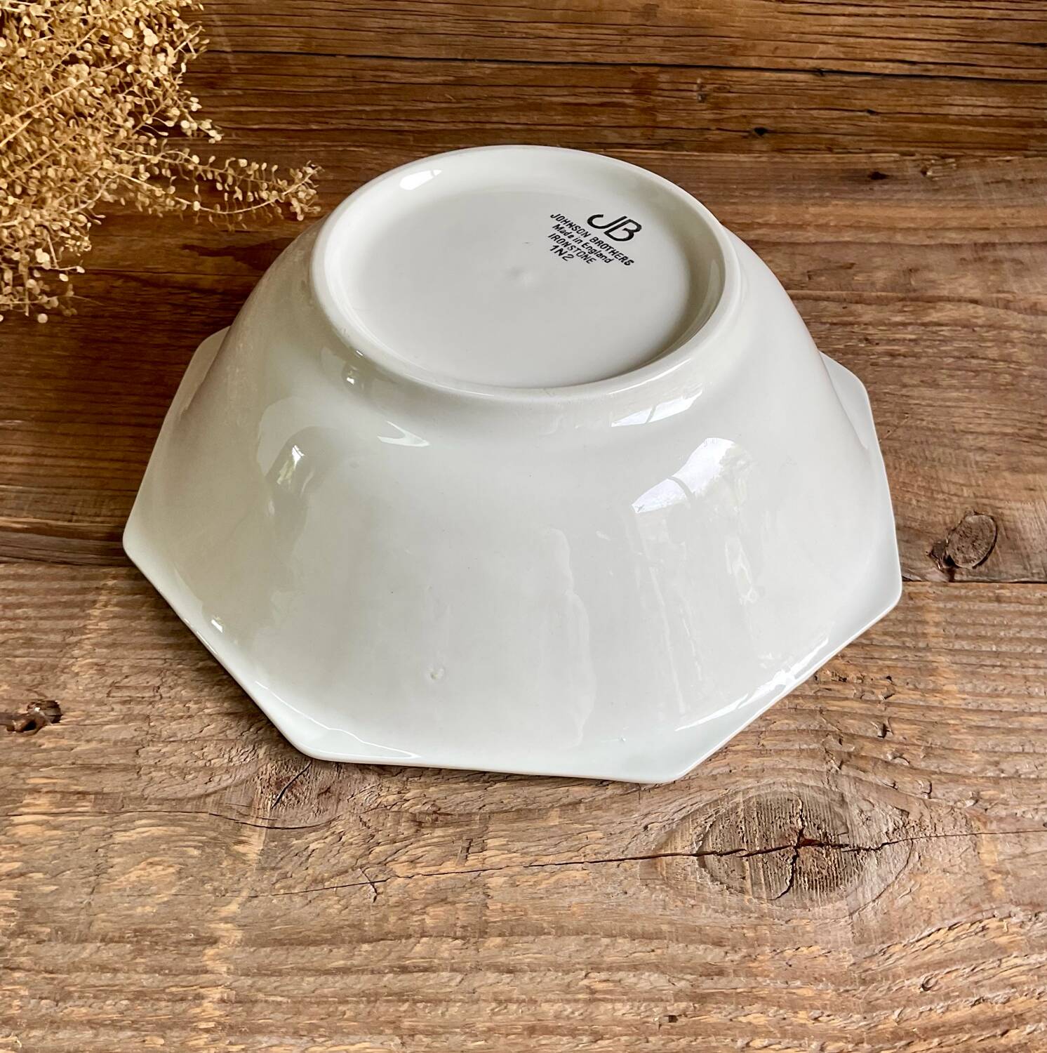 Johnson Brothers England Ironstone Octagonal Deep Dish