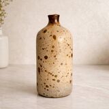 Vintage speckled stoneware vase