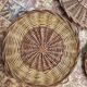 Lot de 4 plateaux en osier vintage