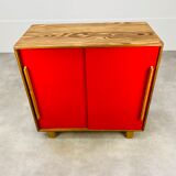 Buffet sliding doors solid red pine