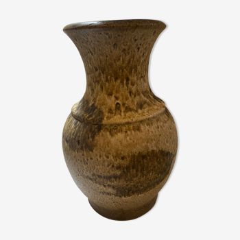Flamed stoneware vase West Germany