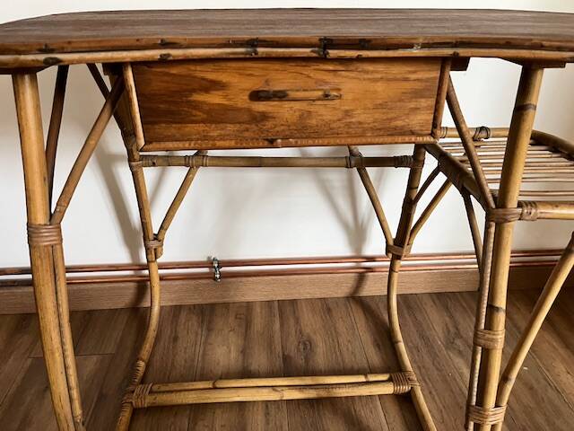 Rattan desk