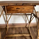 Rattan desk