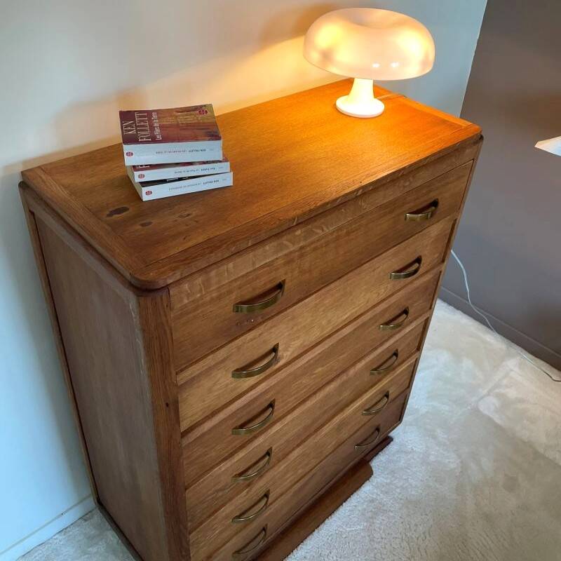 Commode haute vintage – pied moustache – années 60