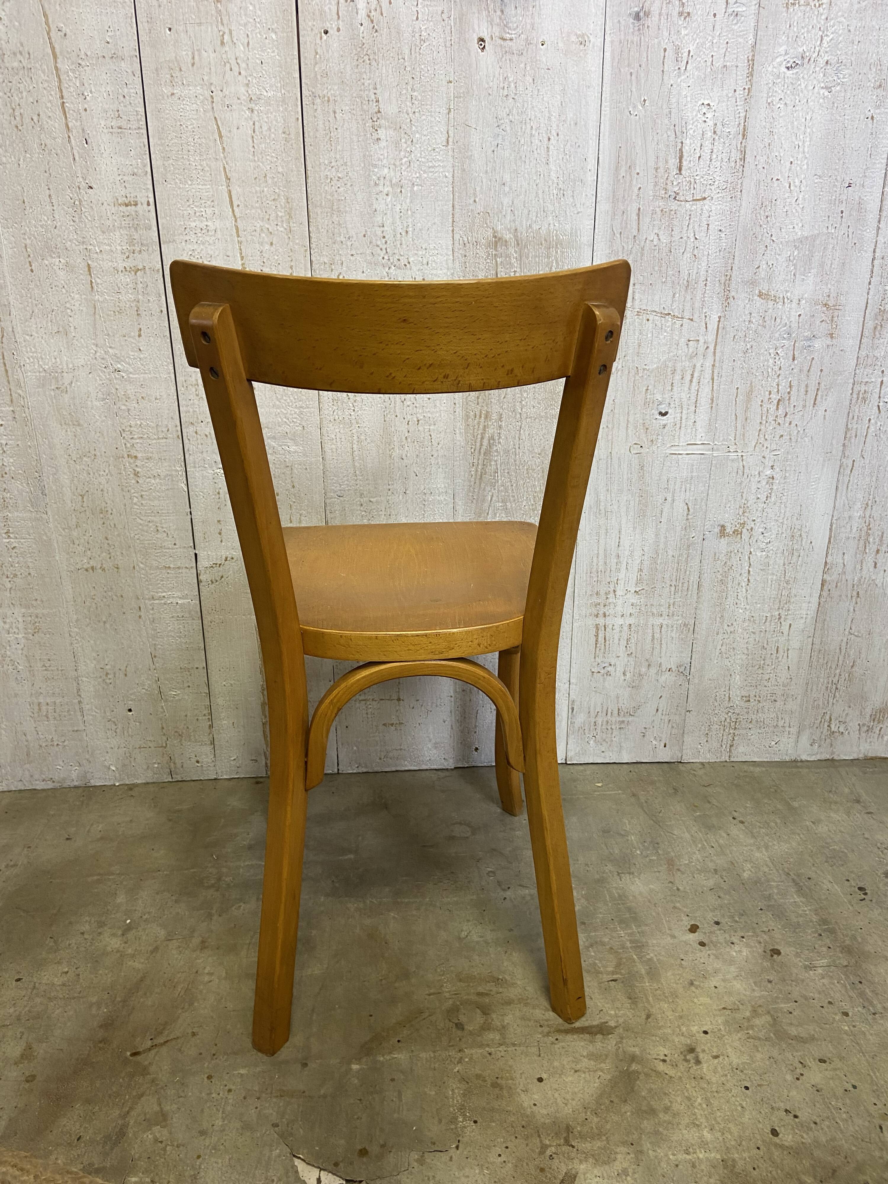 Série de 3 chaises bistrot Baumann