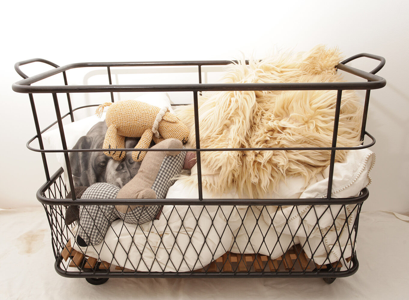 Industrial metal baker's bread cart