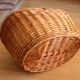 Panier en osier années 1980