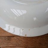 Old hollow round serving dish plate Guadeloupe Saint Amand model