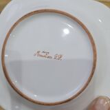 Set of 5 Moustiers porcelain pieces in perfect condition