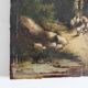 Shepherd with his sheep oil on panel 19th century