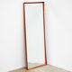 Vintage Scandinavian mirror in teak H 128 cm